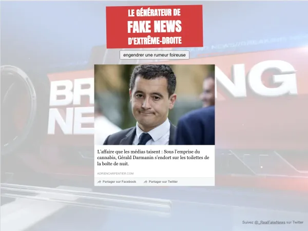 le générateur de fake news